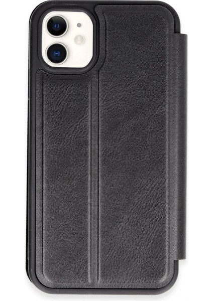 iPhone 11 Kılıf Flip Cover - Siyah