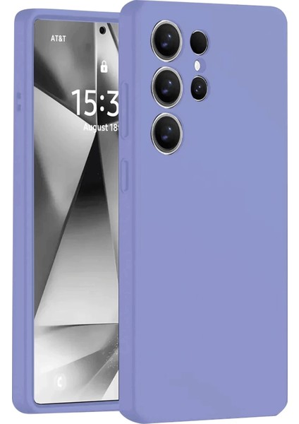 Samsung Galaxy S25 Ultra Kılıf Nano Içi Kadife Silikon - Lila