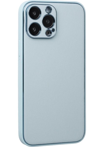 iPhone 13 Pro Kılıf Coco Deri Silikon Kapak - Turkuaz modelleri