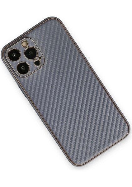 iPhone 13 Pro Kılıf Coco Karbon Silikon - Gri modelleri