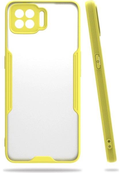 Oppo A73 Kılıf Platin Silikon - Sarı