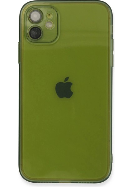 iPhone 12 Kılıf Fly Lens Silikon - Yeşil