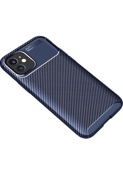 iPhone 12 Mini Kılıf Auto Focus Karbon Kapak - Lacivert fiyatları