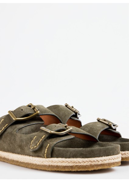 Haki Erkek Terlik Turbach Double Strap indirimleri