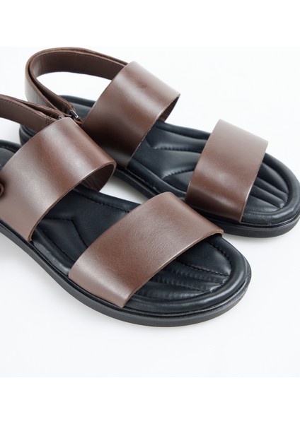 Deri Kahve Erkek Sandalet Premıum Hılfıger Strappy Lh Sand indirimleri