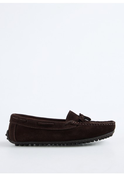 Deri Kahve Kadın Loafer D-Raron