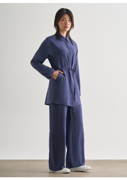 Gömlek Yaka Düz Indigo Kadın Tunik M2MZ1030210216 fiyatları