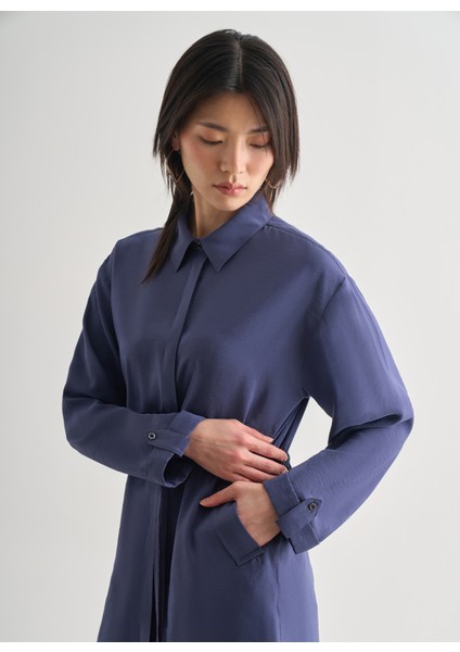 Gömlek Yaka Düz Indigo Kadın Tunik M2MZ1030210216 modelleri