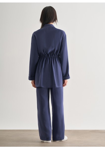 Gömlek Yaka Düz Indigo Kadın Tunik M2MZ1030210216 fırsatları