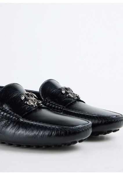 Siyah Erkek Deri Günlük Ayakkabı 27746 indirimleri