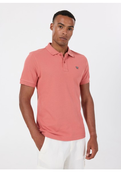 Toz Pembe Erkek Polo T-Shirt MW7D5K4XX2T532 Erkek Regular Polo modelleri