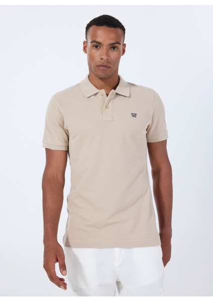 Krem Erkek Polo T-Shirt MW7D5K4XX2TUQ Erkek Regular Polo modelleri