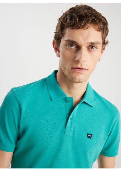 Yeşil Erkek Polo T-Shirt MW7D5K4XX2T208 Erkek Regular Polo modelleri