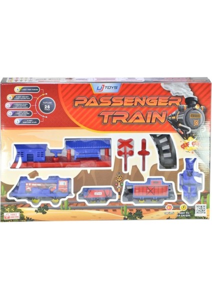 Bfs Nessiworld 020002 Istasyonlu Tren Kırmızı -Ujtoys modelleri