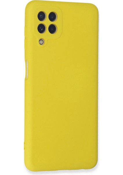Samsung Galaxy A22 Kılıf Nano Içi Kadife Silikon - Sarı fiyatları