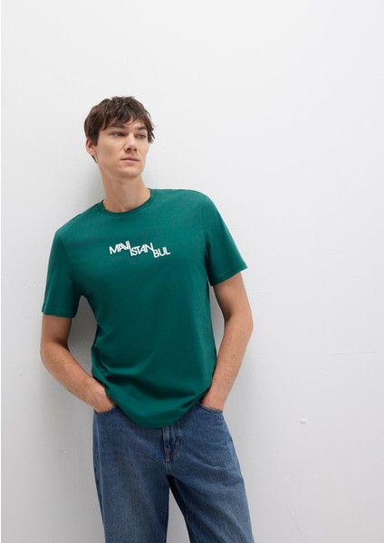 Mavi Istanbul Baskılı Yeşil Tişört 0612274-90960