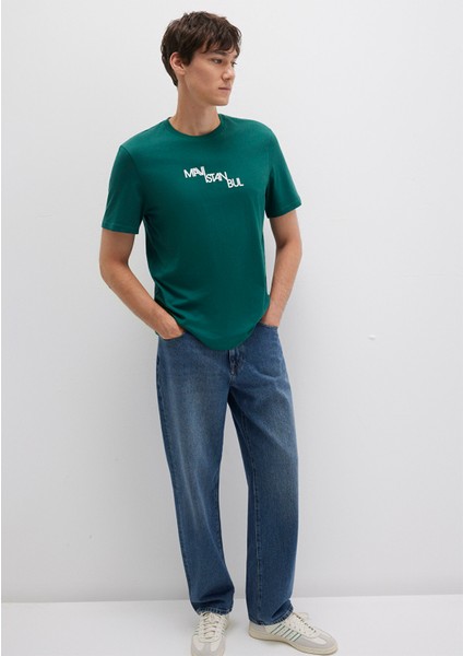 Mavi Istanbul Baskılı Yeşil Tişört 0612274-90960 fiyatları