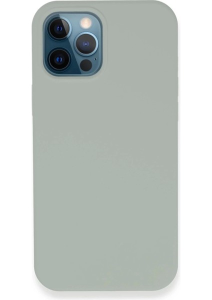 iPhone 12 Pro Kılıf Lansman Legant Silikon - Açık Gri