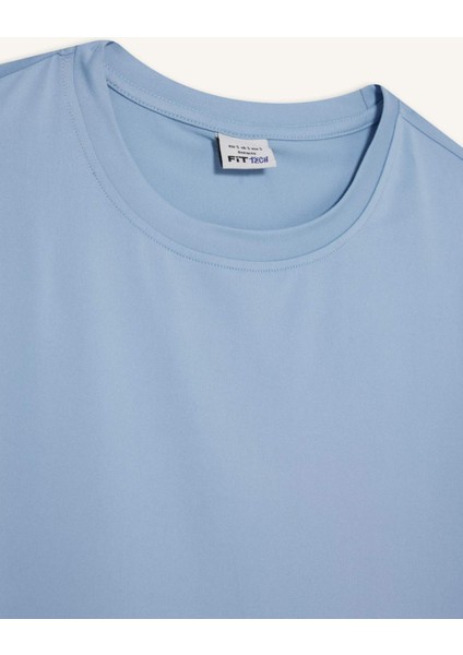 Fit Standart Fit Bisiklet Yaka Sporcu Basic Düz Kısa Kollu Tişört D2296AX25AU