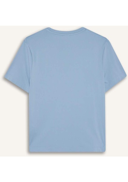 Fit Standart Fit Bisiklet Yaka Sporcu Basic Düz Kısa Kollu Tişört D2296AX25AU