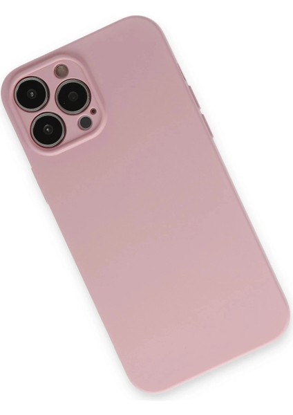 iPhone 13 Pro Kılıf Nano Içi Kadife Silikon - Pembe modelleri