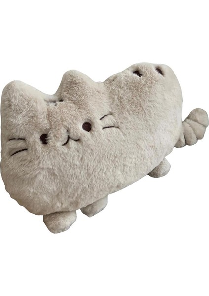 Sevimli Kedi Yastık, Ekru, 35X