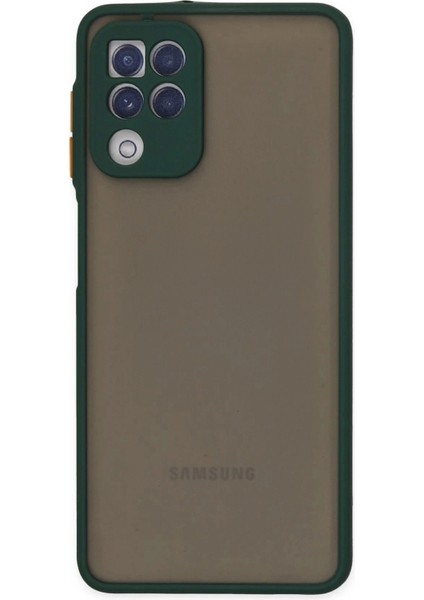 Samsung Galaxy A22 Kılıf Montreal Silikon Kapak - Yeşil
