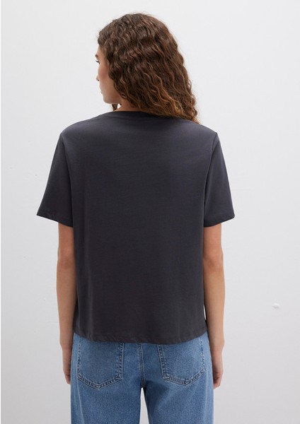 Astroloji Baskılı Antrasit Tişört 1613525-70087 fırsatları