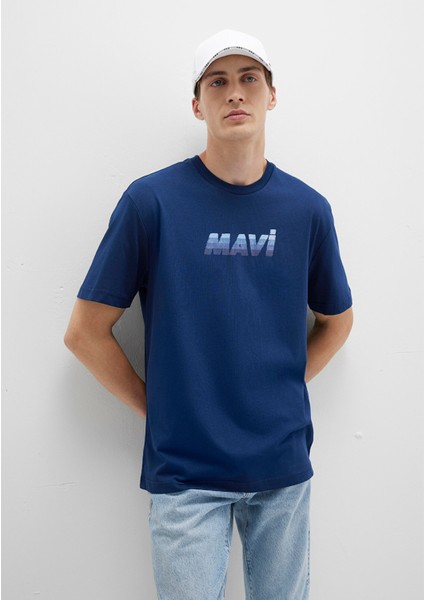 Mavi Baskılı Mavi Tişört 0612904-89353