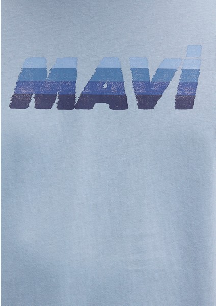 Mavi Baskılı Mavi Tişört 0612904-80796