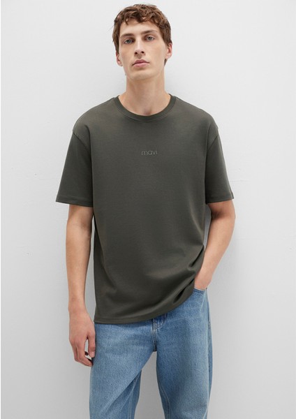 Mavi Logo Haki Basic İnterlok Tişört 0613102-71553 fiyatları