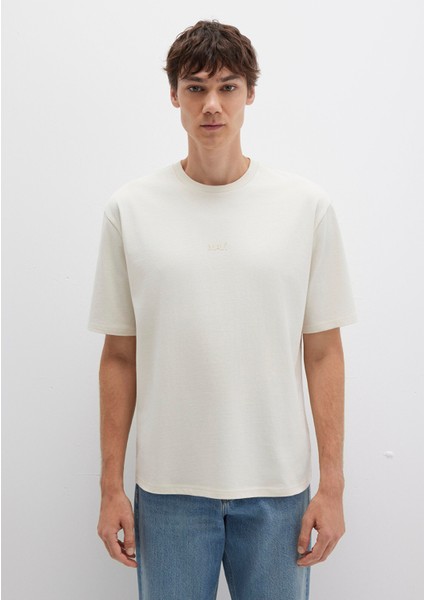 Mavi Logo Ekru Basic Tişört 0613093-70134 modelleri