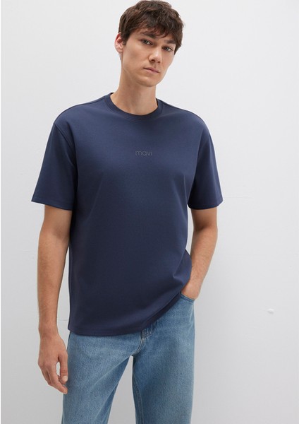 Mavi Logo Lacivert Basic İnterlok Tişört 0613102-85315 modelleri