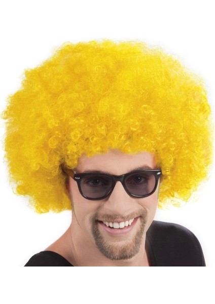 Bfs Nessiworld Sarı Renk Kıvırcık Afro Bonus Peruk fiyatları