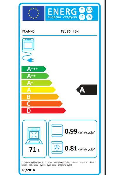 Smart Lınear Dıgıtal Fsl 86 H Bk Siyah Ankastre Fırın fırsatları