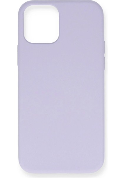 iPhone 12 Mini Kılıf Nano Içi Kadife Silikon - Lila