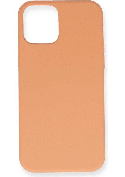 iPhone 12 Mini Kılıf Nano Içi Kadife Silikon - Turuncu