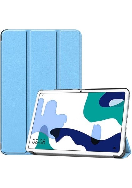 Case 4u Huawei Mate Pad 10.4 Kılıf Smart Cover Katlanabilir Standlı Tablet Akıllı Kapak Lacivert (Yurt Dışından)