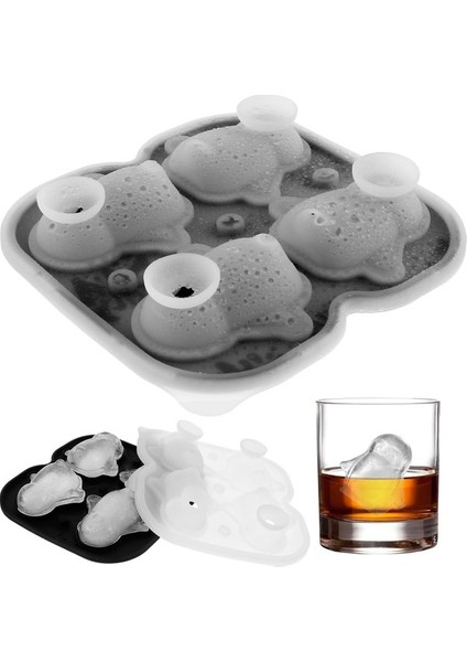 Penguenler Buz Küpü Tepsisi Kolay Çıkarılan Buz Topu Kalıp Tepsisi Hunili Buz Küpü Yapımcısı Konteyner Stil Su Doldurma Bulaşık Makinesinde Yıkanabilir Buz Küpü Dondurucu Saklama K Yu (Yurt Dışından)