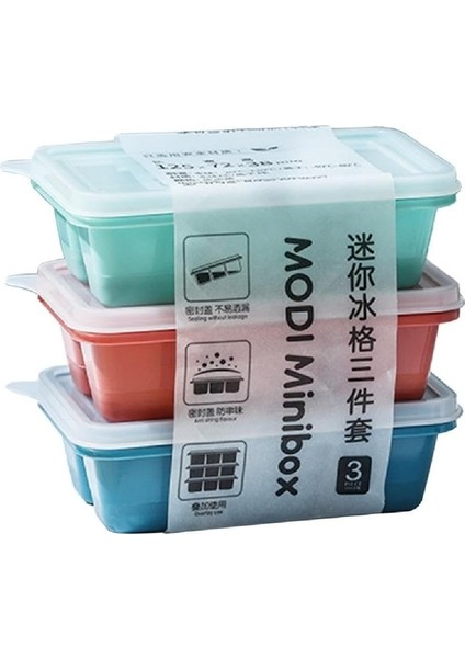 3x Kare Buz Küpü Kalıp Seti 6 Izgaralar Buz Küpü Tepsi Makinesi Kapaklı Silikon Kalıplar Yeniden Kullanılabilir Ev Silikon Buz Tepsisi Buz Küpü Silikon Kalıp Içecekler Için Yurt Dışın (Yurt Dışından)