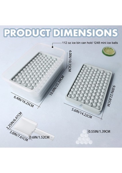 1 Adet Buz Küpü Tepsisi Yuvarlak Buz Küpü Tepsileri Mini Buz Topu Makinesi Kapaklı Küre Buz Küpü Kalıp Soğutma Kokteyl Çay Soğuk Içecek 2023 Yaz (Yurt Dışından) modelleri