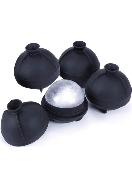 Yuvarlak Buz Küpü Kalıbı 4 Paket Bireysel Küre Buz Küpü Kalıbı Daire Buz Küpü Tepsisi 2,5 Inç Top Buz Küpü Kalıp Bourbon Buz Topu Kalıbı Için Yuvarlak Silikon Kalıplar Kolay (Yurt Dışından)