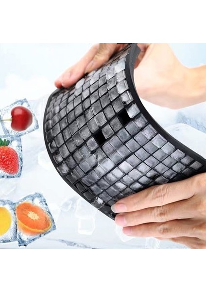 Siyah Gıda Sınıfı Silikon Buz Küpü Tepsisi 160 Izgara Buz Tepsisi Dıy Mini Buz Küpü Küçük Kare Kalıp Buz Yapım Makinesi Mutfak (Yurt Dışından) modelleri
