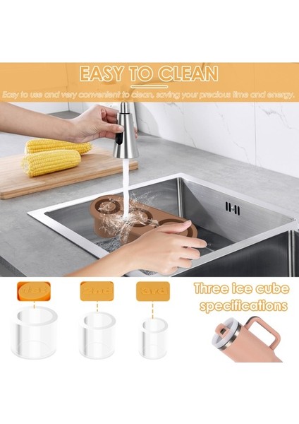 Buz Küpü Tepsisi Serbest Bırakılması Kolay Büyük Buz Küpü Kalıp Kapaklı ve Saklama Kutusu Içecekler Için Silikon Verimli Buz Küpü Yapımcısı Kalıp (Yurt Dışından) fırsatları