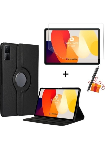 Xiaomi Redmi Pad Se 11 Inç 2023 Tablet Kılıfı Ekran Koruyucu Kalem Hediyeli Set Kapaklı Standlı (Yurt Dışından)