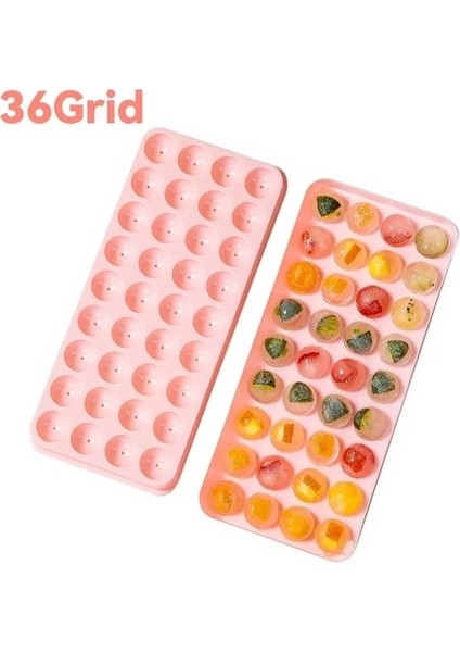 36 Izgara-Pembe 24/36 Izgara Buz Küpü Tepsisi Yaratıcı Petek Buz Küpü Kalıp Yeniden Kullanılabilir Yuvarlak Buz Küpü Kalıp Çıkarılabilir Kapaklı Gıda Sınıfı Buz Yapıcı Yurt Dış (Yurt Dışından)