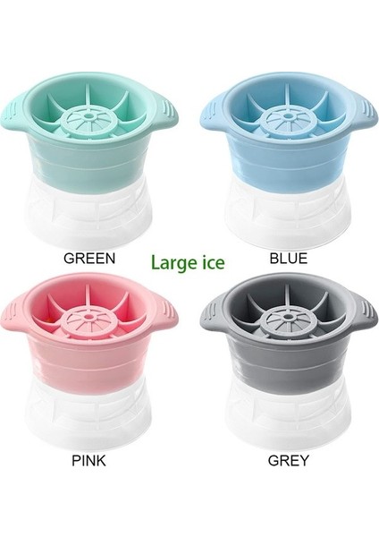 Küçük Mavi 1 Pc Yuvarlak Buz Küpü Makinesi Silikon Küresel Buz Küpü Kalıp Buz Yapım Makinesi Makinesi Hızlı Dondurucu Buz Kalıp Tepsisi Mutfak Aletleri (Yurt Dışından)
