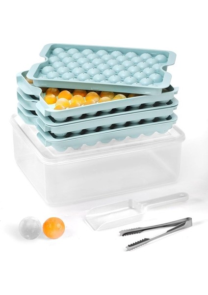 159 Adet Kapaklı ve Kutulu Yuvarlak Buz Küpü Tepsisi, 1 Inç Buz Topu, Dondurucu Için Küçük Buz Küpü Tepsileri, Kapaklı Dondurucu Için 3 Paket Buz Tepsisi, Daire Buz Küpü Kalıpları Yur (Yurt Dışından)