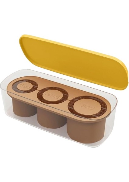 20-40 Oz Bardak Için Kapaklı Silikon Buz Küpü Tepsisi, Kupa Için 3 Içi Boş Silindir Buz Küpü Kalıpları, Kokteylleri Soğutmak Için Yeniden Kullanılabilir Büyük Buz Küpü Tepsileri, V (Yurt Dışından)