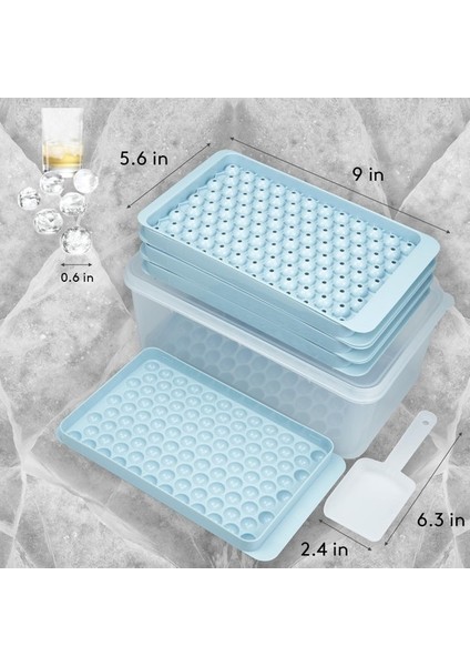 Paket Mini Buz Küpü Tepsileri, Kovalı ve Kepçeli, Küçük Yuvarlak Buz Küpü Tepsileri Kolay Çıkarılabilir, 104X4 Pcs Kokteylleri Soğutmak Için Minik Buz Küpü Tepsisi Buz Tepsisi Visk Yu (Yurt Dışından) fırsatları
